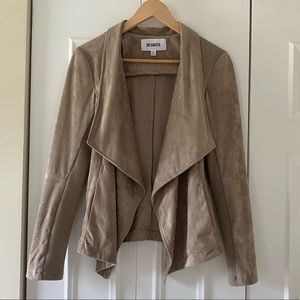 BB Dakota Faux Suede Jacket in Toffee, Size M